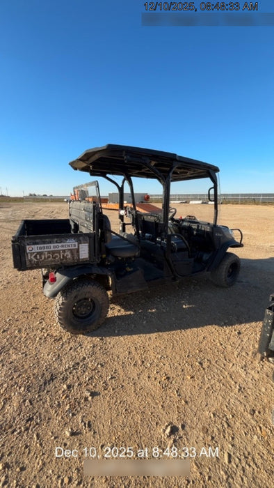 2020 Kubota RTV-X1140 CAMO, CANOPY, STROBE, BACK UP ALARM, WINDSHIELD, FIRE EXT