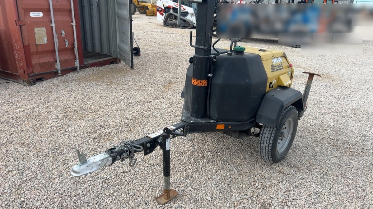 2022 Allmand NLV3GR (4) LED Light Fixture 350W, 23' Vertical Mast, 3kW Prime, Towable, ES Decals, T3 no