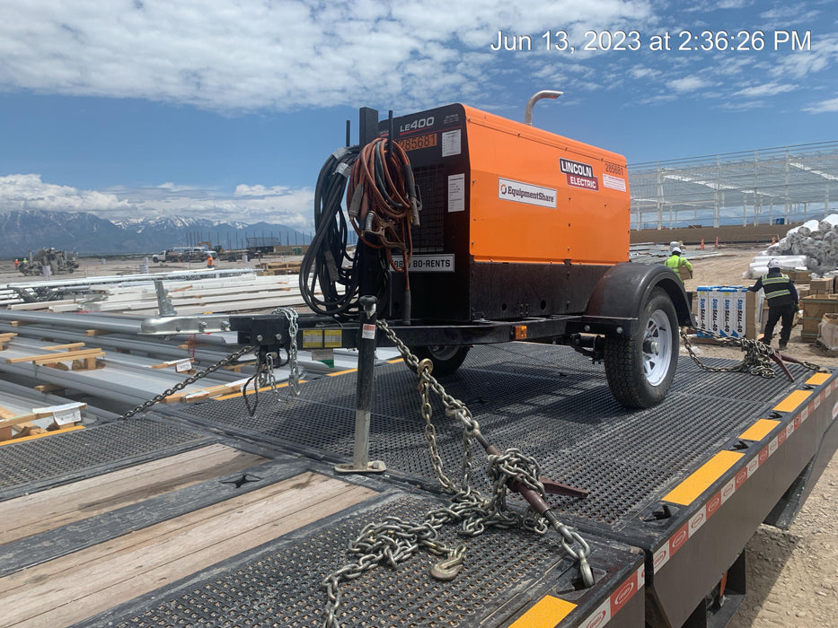 2022 Lincoln Electric LE400 Kubota V1505, Trlr, Cable Rack, Light Kit, ES Decals, T3