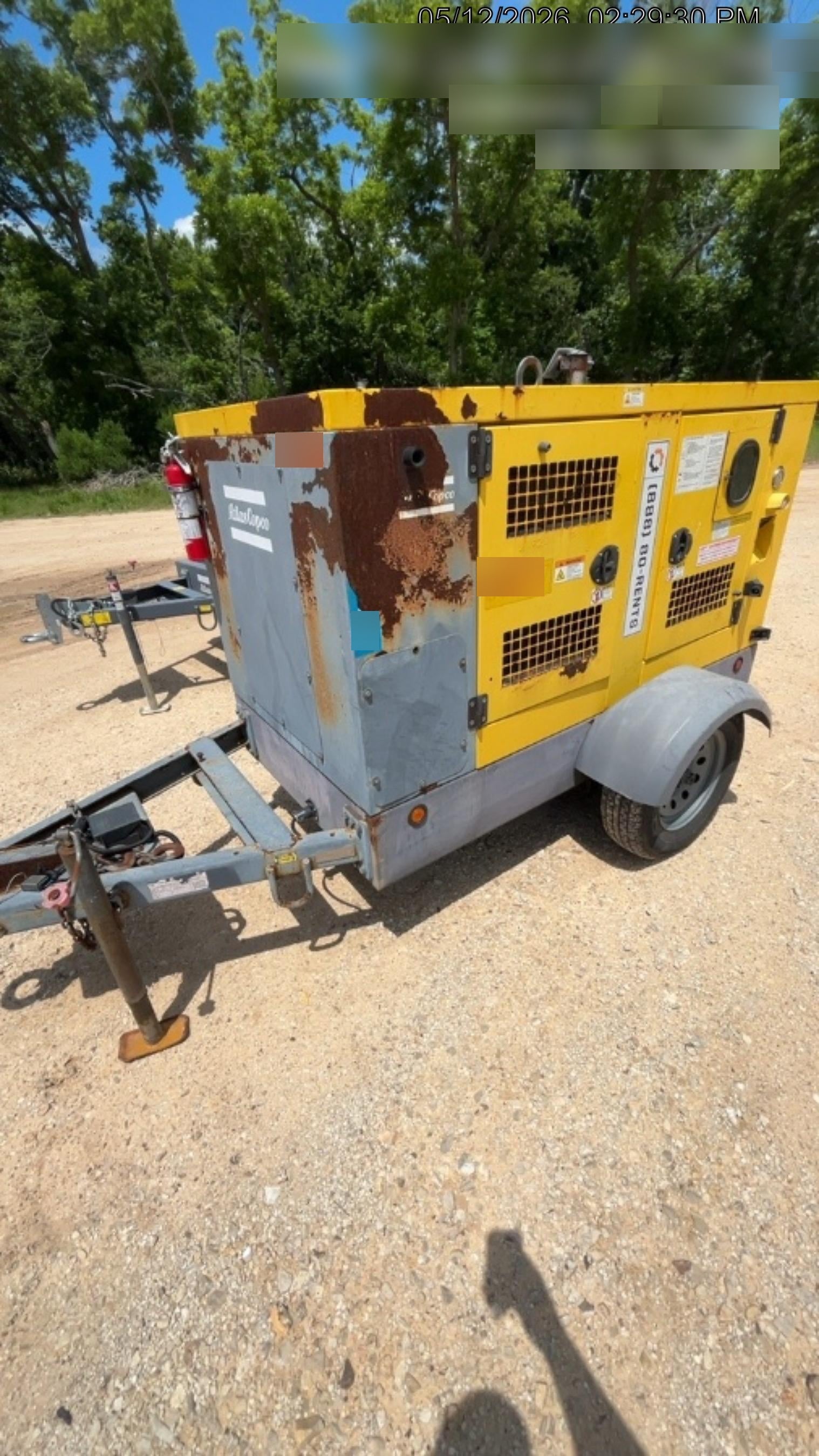 2020 ATLAS COPCO PAS 100 HF CS Enclosed