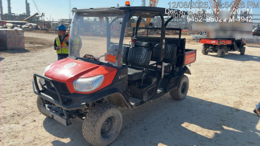 2021 Kubota RTV-X1140W-H Plastic Canopy, Windshield Acrylic Clear, LED Strobe Light, Wire Harness Kit, Back up Alarm