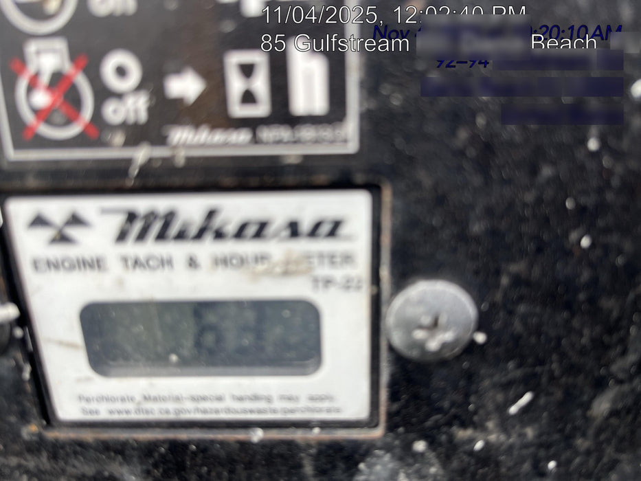 2023 Multiquip MVH158 Honda GX200, 17" Plate, Gas