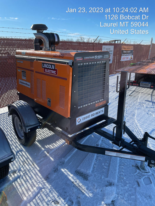 2022 Lincoln Electric Vantage 549X Crosslink Technology, Trailer Mounted, ES Decals, T3