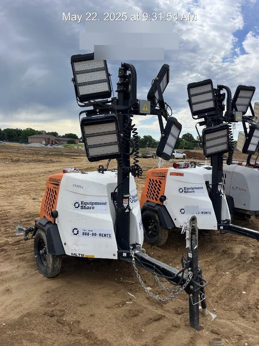 2024 Generac MLT2 Diesel, Flex Switch 120V Input, Powerzone Controller, 
(4) 320W LED Lights, 4kW Generator, 39.9 Gal Fuel Tank, 2" Ball, T3