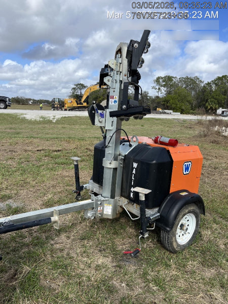 2025 Wanco WLTT-4MM4K Diesel, Mitsubishi L2E, 9.0HP @1800 rpm, Deep Sea Controller, Shore Power Plug, Auto Start, (4) 350W LED Floodlights, 4kW Generator, 60 Gal Fuel Tank, 2" Ball, T3