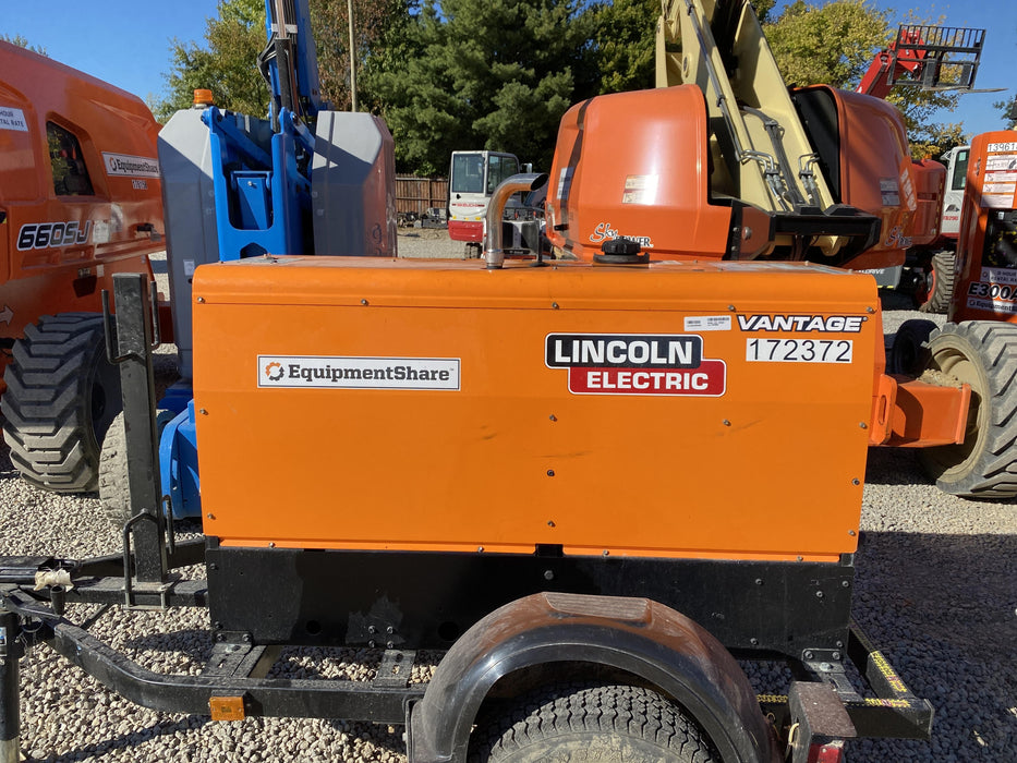 2021 Lincoln Electric Vantage 322 Vantage 322 Ready Pak 3 w/ Decals, ORANGE (includes trailer, cable rack, fender light kit) NO Telematics