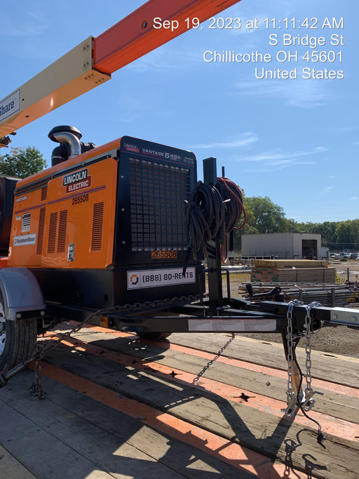 2022 Lincoln Electric Vantage 549X Crosslink Technology, Trailer Mounted, ES Decals, T3