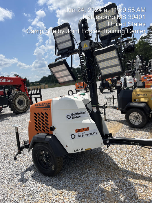 2023 Generac MLT2 Diesel, Flex Switch 120V Input, Powerzone Controller, 
(4) 320W LED Lights, 4kW Generator, 39.9 Gal Fuel Tank, 2" Ball, T3