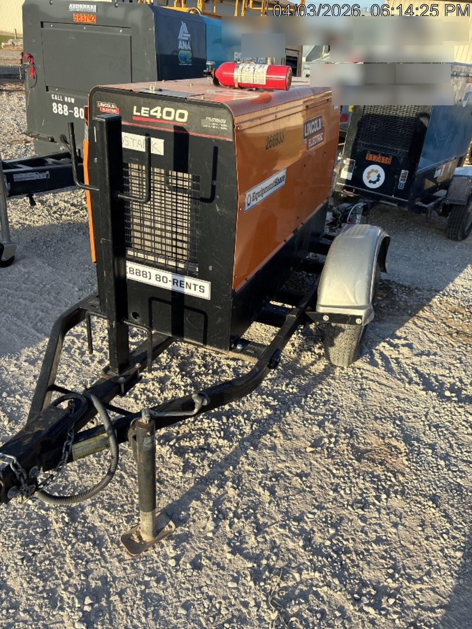 2022 Lincoln Electric LE400 Kubota V1505, Trlr, Cable Rack, Light Kit, ES Decals, T3