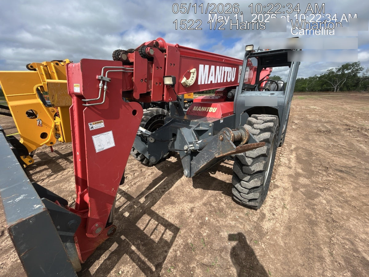 2018 Manitou MTA10055 Manitou MTA 10055 w/Cab/Heat/AC, Work Lights/Strobe, Aux Hyd, Solid Tires, Lift Hook, 66" Carriage, 60" Forks