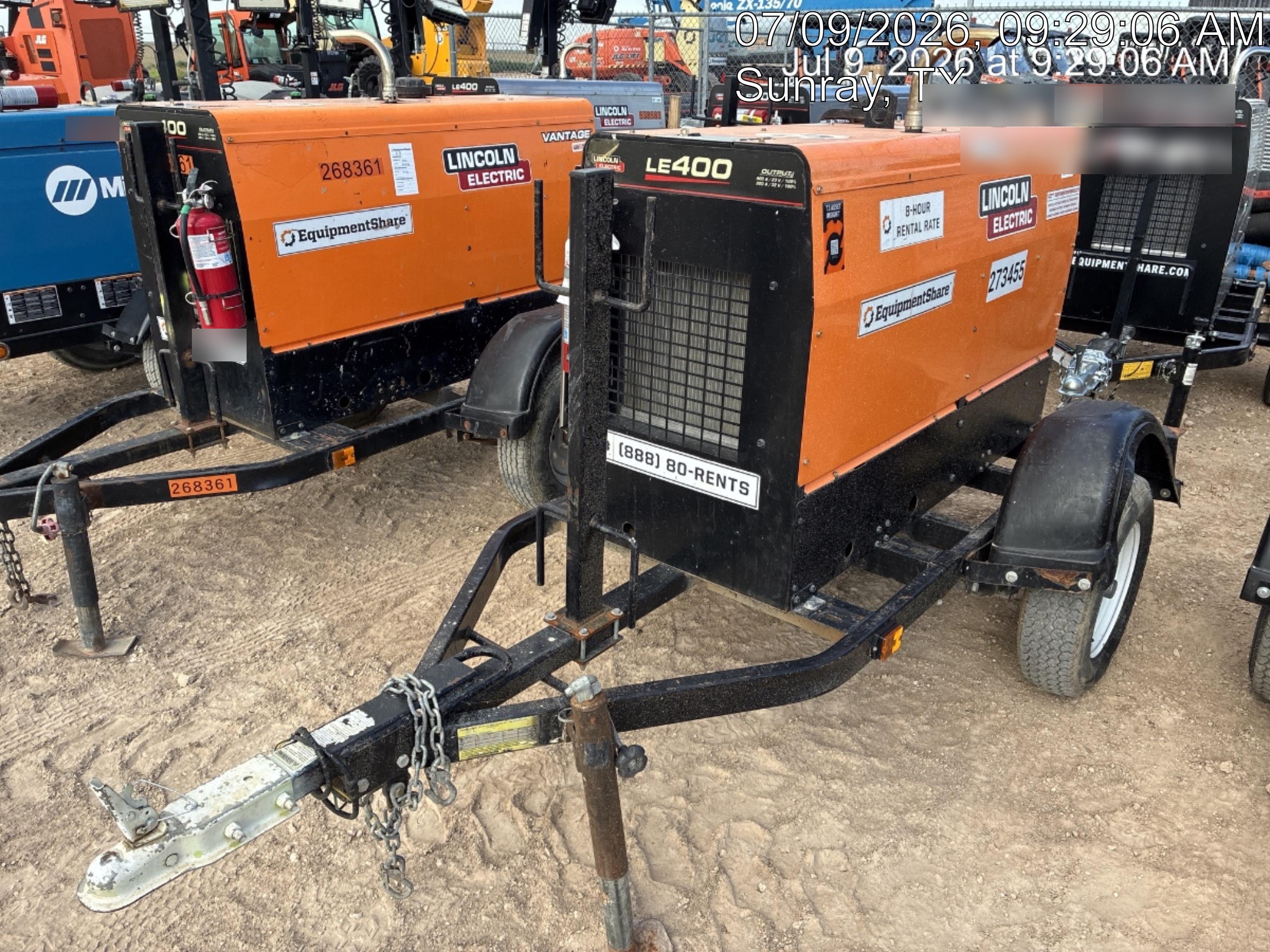2022 Lincoln Electric LE400 Kubota V1505, Trlr, Cable Rack, Light Kit, ES Decals, T3