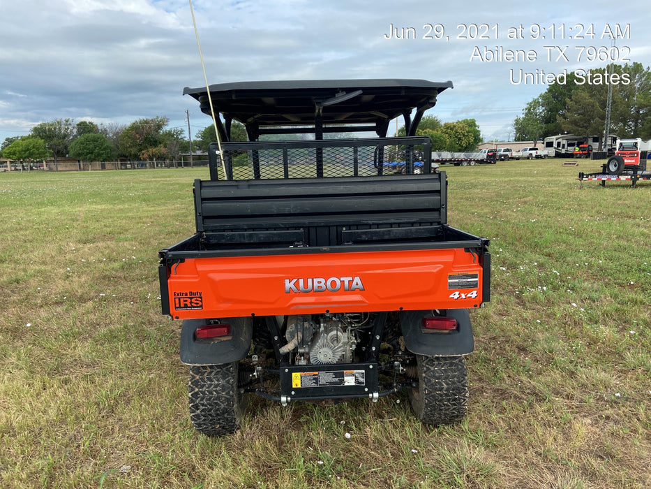 2020 Kubota RTV-X1140W-H Canopy, 4-Seater, Diesel, Windshield Acrylic Clear, LED Strobe, Backup Alarm