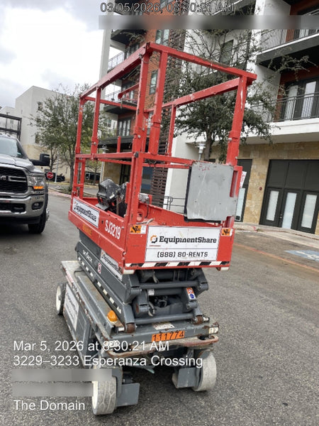 2020 Skyjack SJIII-3219 Solid NM Tires, Half height spring hinged entry gate, Dual Beacons, 800W Inverter