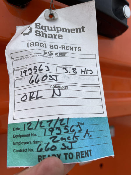 2021 JLG 660SJ Quad Track