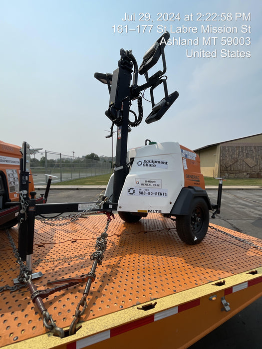 2024 Generac MLT2 Diesel, Flex Switch 120V Input, Powerzone Controller, 
(4) 320W LED Lights, 4kW Generator, 39.9 Gal Fuel Tank, 2" Ball, T3