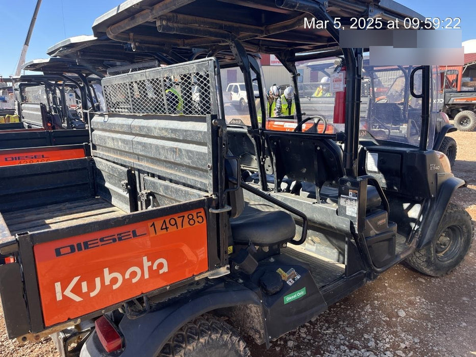 2022 Kubota RTV-X1140W-H Plastic Canopy, Windshield Acrylic Clear, LED Strobe Light, Wire Harness Kit, Back up Alarm