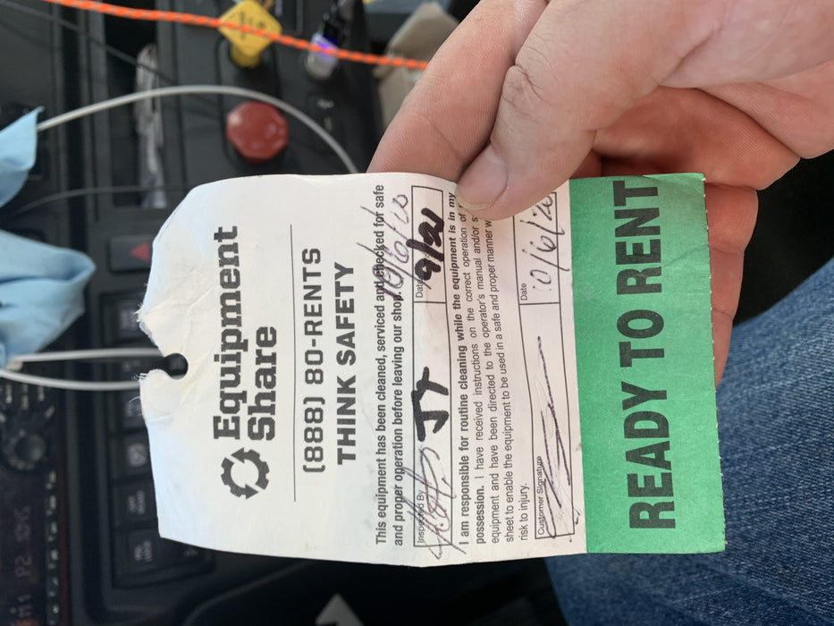 2019 JCB 509-42 Cab/Heat/Air, 74 HP, Solid Tires, STD Worklight, Beacon, Aux Hydraulics, Lifting Eye, Back up Alarm w/66" Carriage/60" Forks