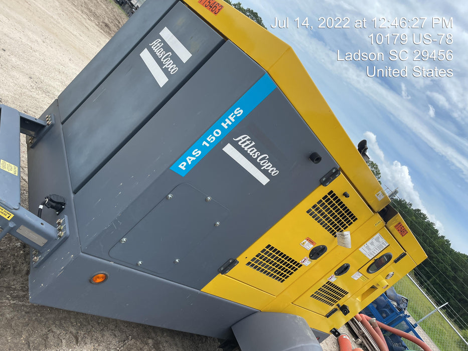 2020 ATLAS COPCO PAS 150 HF CS Enclosed