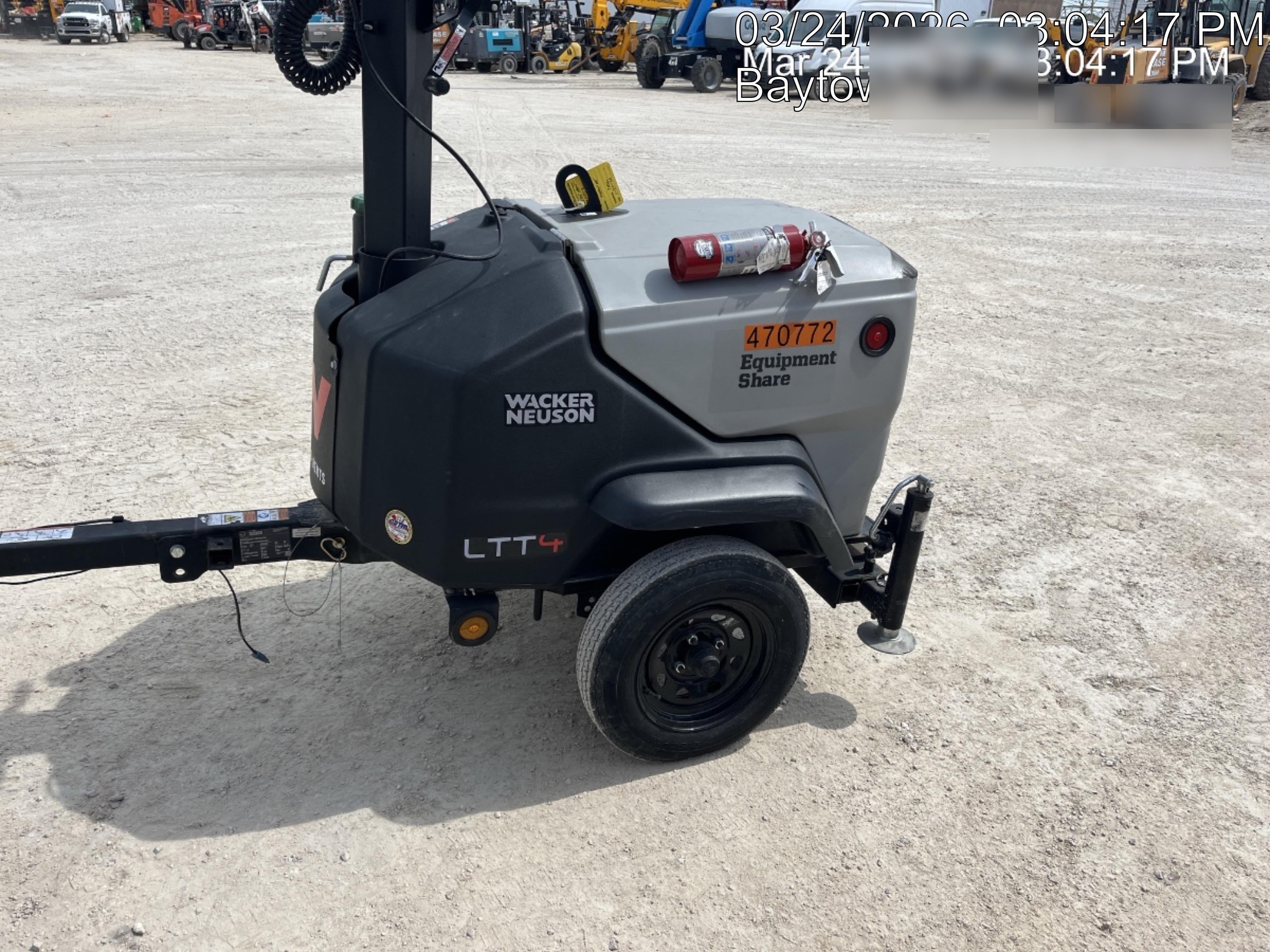 2024 Wacker Neuson LTT4 Diesel, Kohler KDW702, Deep Sea Controller, Auto Start, LED 320W, Bypass Outlet, T3