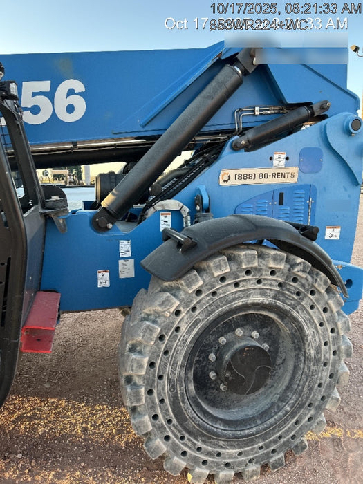 2018 Genie GTH-1056 GTH-1056 w/Open ROPS, Solid Tires, Work Lights, 60" carriage/forks, cab mesh, beacon