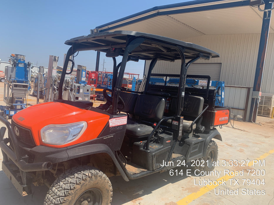 Kubota RTV-X1140W-H Canopy, 4-Seater, Diesel, Windshield Acrylic Clear, LED Strobe, Backup Alarm