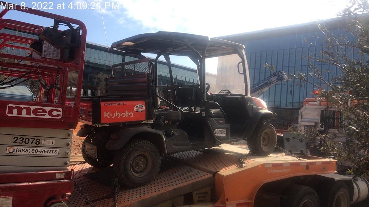 2022 Kubota RTV-X1140W-H Plastic Canopy, Windshield Acrylic Clear, LED Strobe Light, Wire Harness Kit, Back up Alarm