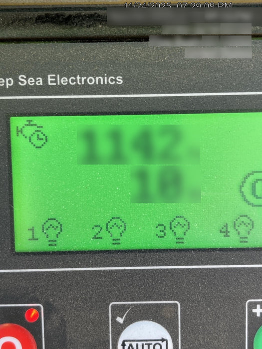 2021 Allmand NLV3GR (4) LED Light Fixture 350W, 23' Vertical Mast, 3kW Prime, Towable, Deep Sea L401, Leveling Jacks, Yanmar T4F 5.8hp