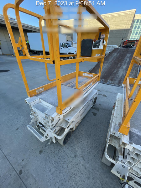 Custom Equipment HB-1430 Hy-Brid Scissor Lift
Platform capacity up to 670 lbs
Working height up to 20 ft
Weighs under 1,700 lbs
Non-marking wheels
