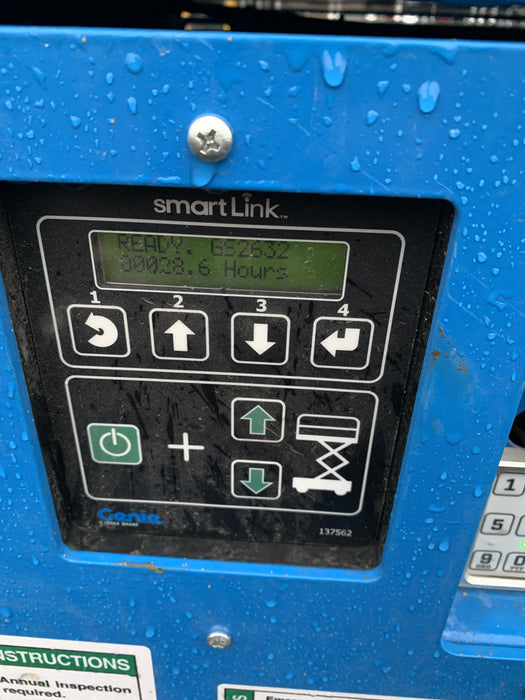 2020 Genie GS-2632 Solid NM Tires, Folding Rails with Half-Height Swing Gate, Beacon, 800W Invertor