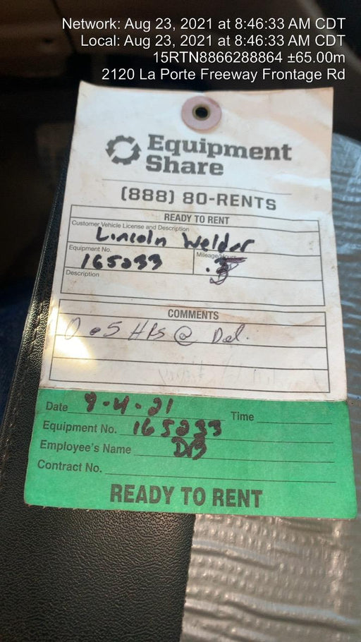 2021 Lincoln Electric Vantage 549X Ready Pak 3, ORANGE (includes trailer, cable rack, fender light kit)