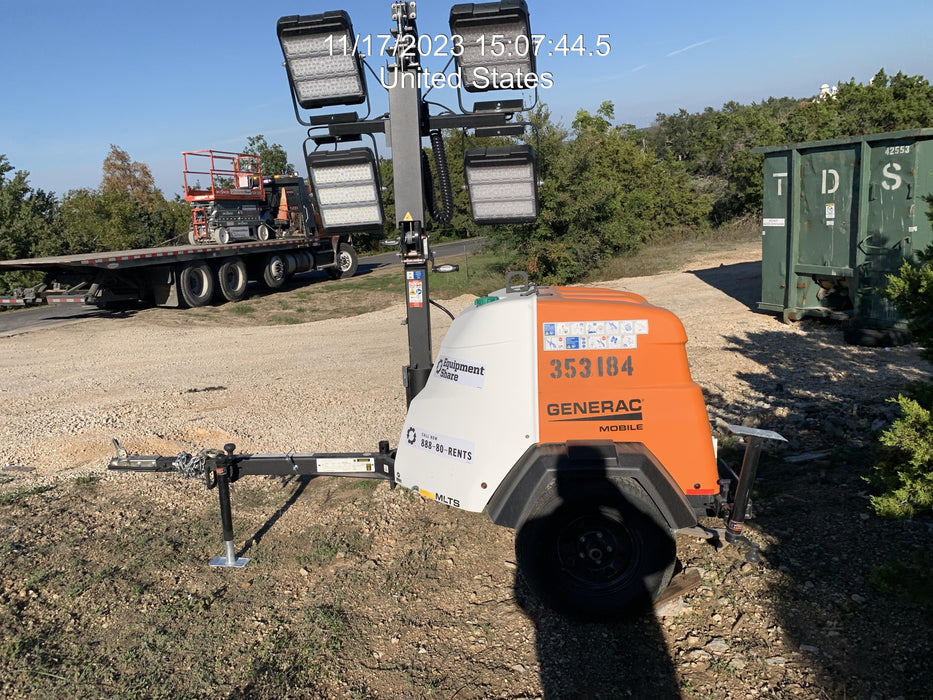 2023 Generac MLT2 Diesel, Flex Switch 120V Input, Powerzone Controller, (4) 320W LED Lights, 4kW Generator, 39.9 Gal Fuel Tank, 2" Ball, T3