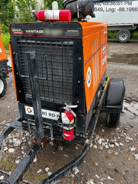 2021 Lincoln Electric Vantage 549X Ready Pak 3, ORANGE (includes trailer, cable rack, fender light kit)