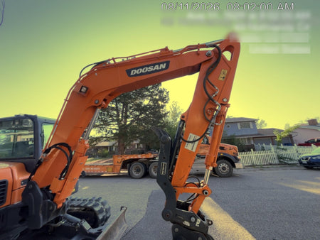 2019 Doosan DX85R-3 Standard Track Mini Excavator