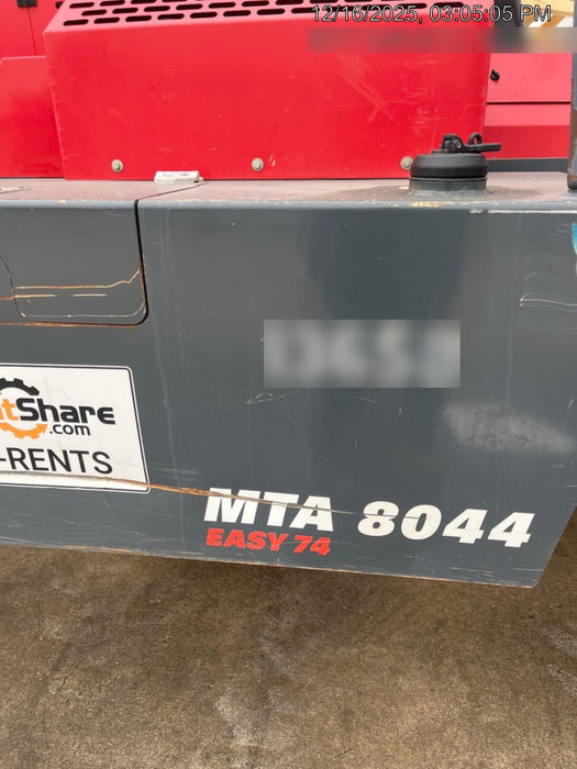 2018 Manitou MTA8044 MTA 8044 - 74 HP T4, Canopy, Worklights/Strobe, Beacon, 66" Carriage, 48" Forks, Solid Tires, Lift Hook, Aux Hydraulics