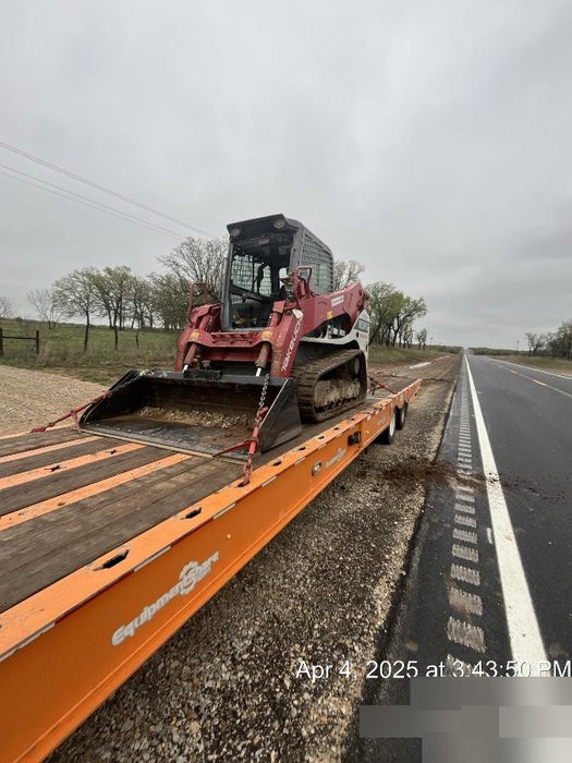 2019 Takeuchi TL12V2C ROPS/FOPS Cab, Heat/AC, Defroster, Rubber Tracks, Back-up Alarm, Front & Rear Working Lights, Auxiliary Hydraulics, Two-Speed Travel, Electronic Monitoring System, Hydraulic Universal Quick Hitch w/80" HD Smooth Dirt Bucket with Bolt-on Edge, 24.0 cu ft. Capacity