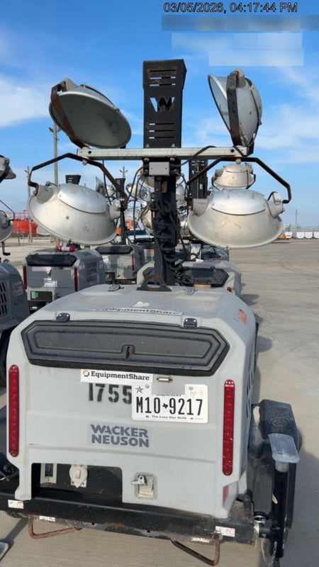 Wacker Neuson LTV6K-MH Wacker Neuson LTV6K Mobile Light Tower w/Fuel Level Sensor Installed