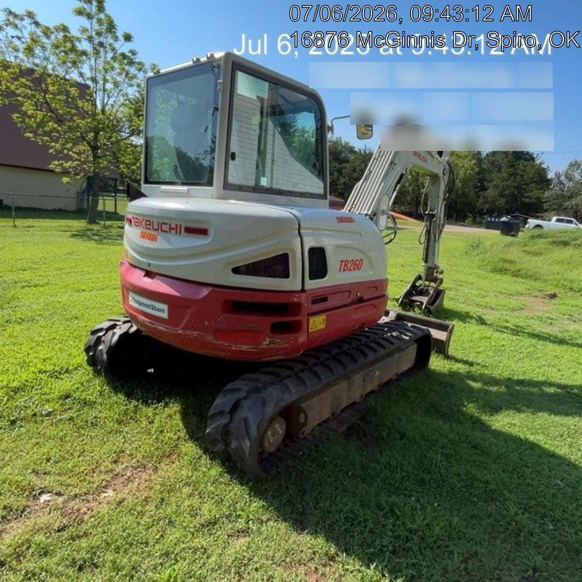 2020 TAKEUCHI TB260