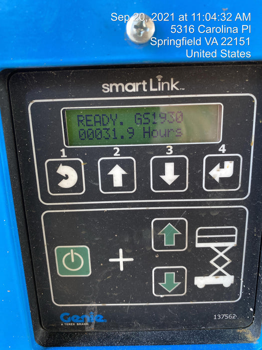 2020 Genie GS-1930 Fixed rails with chain entry gate - Pre A92.20