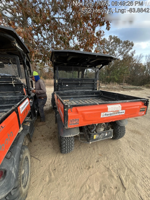 2022 Kubota RTV-X1140W-H Plastic Canopy, Windshield Acrylic Clear, LED Strobe Light, Wire Harness Kit, Back up Alarm