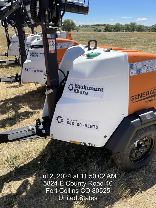 2024 Generac MLT2 Diesel, Flex Switch 120V Input, Powerzone Controller, 
(4) 320W LED Lights, 4kW Generator, 39.9 Gal Fuel Tank, 2" Ball, T3