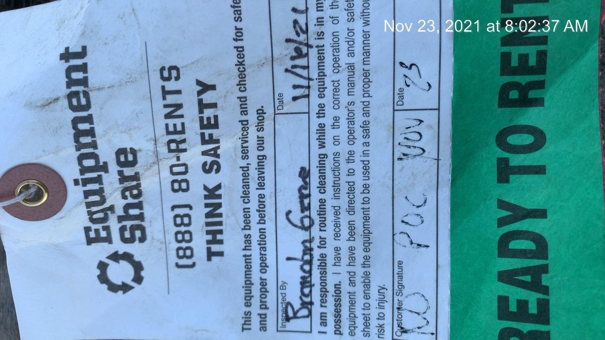 2021 Kubota RTV-X1140W-H Plastic Canopy, Windshield Acrylic Clear, LED Strobe Light, Wire Harness Kit, Back up Alarm