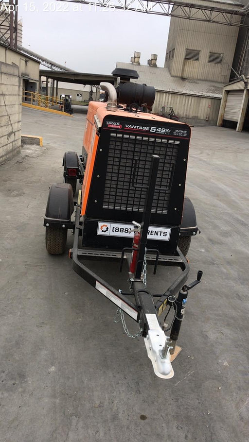 2021 Lincoln Electric Vantage 549X Ready Pak 3, ORANGE (includes trailer, cable rack, fender light kit)