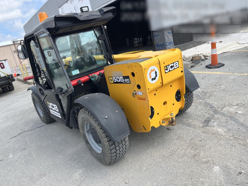 2020 JCB 505-20TC Cab/Heat/Air, Solid Tires, Work Lights, Beacon, Aux Hydraulics, Back up Alarm, ES Decals