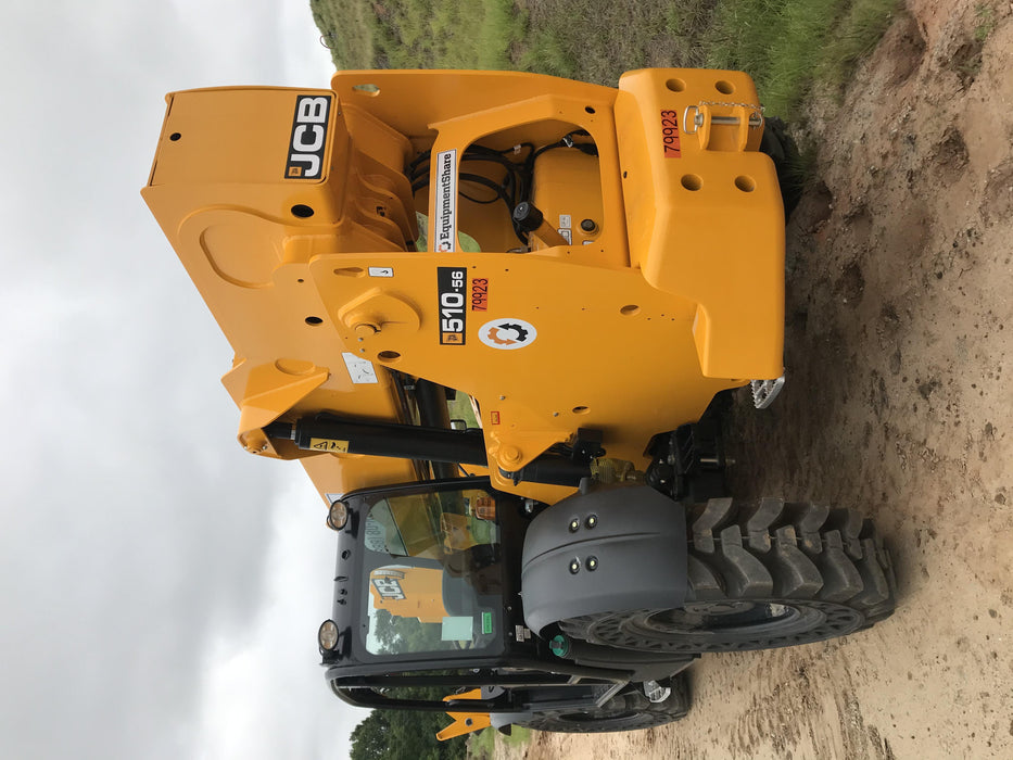 2020 JCB 510-56 Canopy, Solid Tires, Work Lights, Beacon, Aux Hydraulics, Back up Alarm, Lifting Eye, ES Decals