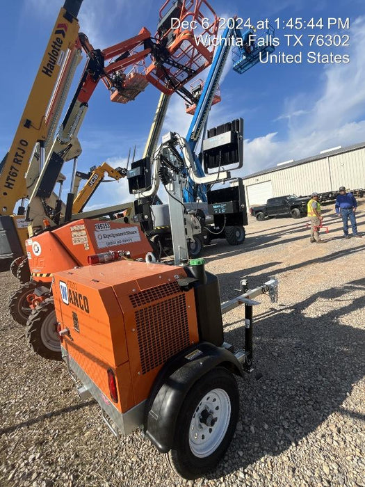 2024 Wanco WLTT-4MM4K Diesel, Deep Sea Controller, Shore Power Plug, Auto Start, (4) 350W LED Floodlights, 4kW Generator, 60 Gal Fuel Tank, 2" Ball, T3