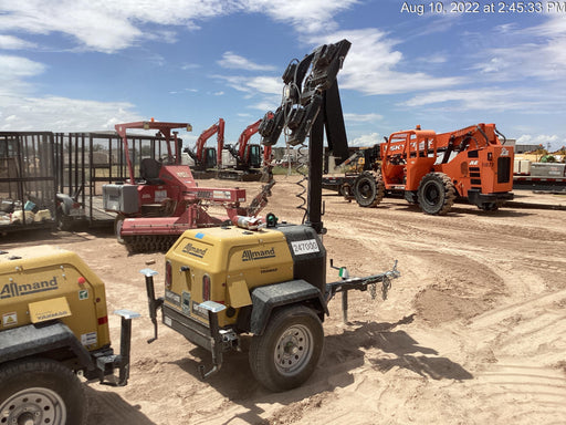 2022 Allmand NLV3GR (4) LED Light Fixture 350W, 23' Vertical Mast, 3kW Prime, Towable, ES Decals, T3