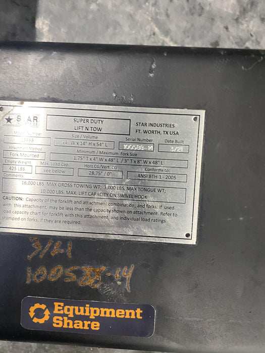 2021 STAR INDUSTRIES 1395B