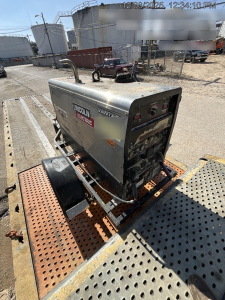 2019 Lincoln Electric Vantage 322 Ready-Pak 3, Two Wheel Trailer, Fender and Light Kit, Cable Rack