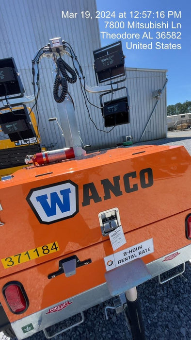 2023 Wanco WLTT-4MM4K Diesel, Deep Sea Controller, Shore Power Plug, Auto Start, (4) 350W LED Floodlights, 4kW Generator, 60 Gal Fuel Tank, 2" Ball, T3