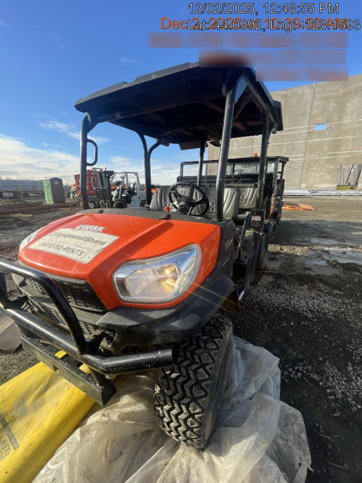 Kubota RTV-X1140W-H 4WD, LED Strobe, Windshield Acrylic Clear, Plastic Canopy, Wire Harness Kit, Backup Alarm